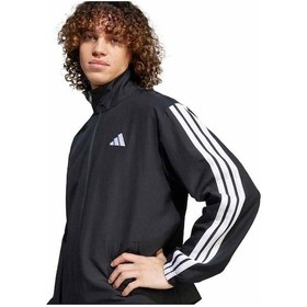 Resim Adidas 3 Stripes Wv Tt Ts Erkek Siyah Eşofman Takımı 