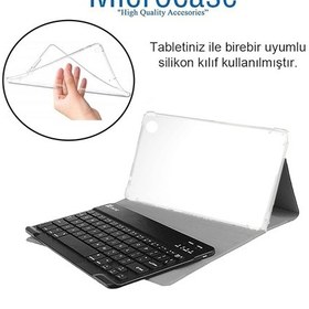 Resim Samsung Uyumlu Tab S9 Fe Sm-x510 Bt Klavyeli Standlı Kılıf -bkk4 Pembe 