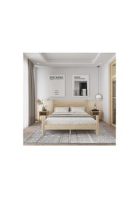 Resim Urban Model Doğal Çam Ahşap Karyola-29 100 x 200 