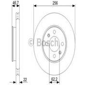 Resim Bosch 0986479r77 Ön Fren Aynası Havalı Accent 11/05 I10 01/08 Rıo 05 256x22x4dlxhavalı 0986479367 
