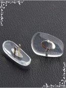 Resim gözlük reyonu 2 Çift Gözlük Silikon Rayban Kancalı Burunluk (2 ÇİFT) 