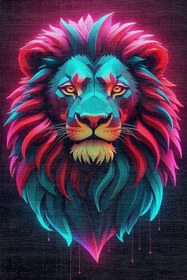 Resim Depoba Lion Gaming Oyuncu Odası Halısı Şönil Dijital Baskılı Kaymaz Taban Yıkanabilir Salon Halısı 