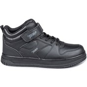 Resim Jump 27758 Cırtlı Yüksek Bilekli Siyah Üniseks Çocuk Sneaker Günlük Spor Ayakkabı 