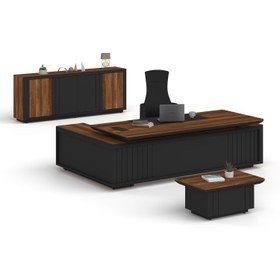 Resim Pierro Ofis Soft Yönetici Takımı - Barok - Siyah 