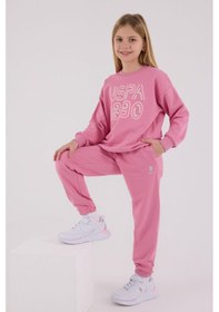 Resim U.S. Polo Assn. U.s. Polo Assn Kız Çocuk Pembe Eşofman Takımı 5274-48841 Pembe 
