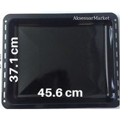 Resim Bosch Siemens Ankastre Fırın Uyumlu Emaye Tepsi Derin Tip 45.6 X 37.1 Cm 