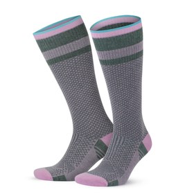 Resim Bambu Dikişsiz Diz Boyu 15-20 mm Hg Basınçlı Kompresyon Çorap 3596 - Pembe / 39-42 