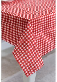 Resim Sufre Sıvı Geçirmez Masa Örtüsü Sofra Bezi Sofra Örtüsü Piknik Örtüsü Kırmızı 