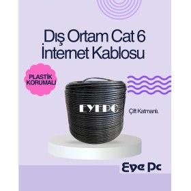 Resim 15M Ethernet Lan Kablosu – Cat6 – Oyun, Tv, Bilgisayar Için Ideal 15METRE 