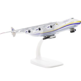 Resim Antonov AN-225 Mriya 1/400 Ölçekli Dökme Metal Uçak Model Kiti ve Standı - Koleksiyoncular ve Hediyelikler için Taşıma Uçağı - 14 yaş ve üzeri için uygundur 