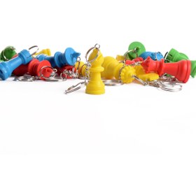Resim DSECHESS Satranç Taşları 5 adet sarı renk FİL anahtarlık 