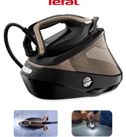 Resim TEFAL 9 Bar Yüksek Basınç Vision LED Işıklı Premium Buhar Kazanlı Ütü, Özel Tabanlı, Lambader Hediye 