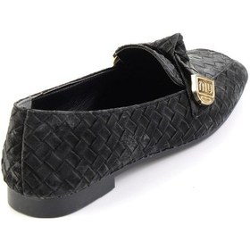 Resim Bambi Siyah Kadın Loafer Ayakkabı K01641022471 Siyah 