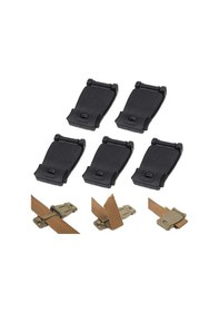 Resim Vkemall 5'li Siyah Molle Klips Seti - Çantalara Ve Taktik Ekipmanlara Güvenli Bağlantı 