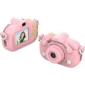 Resim Dc501 2.0 İnç 4x Zoom Hd Dijital Fotoğraf Makinesi Mini Çocuk Fotoğraf Makinesi, Renk: Pembe 