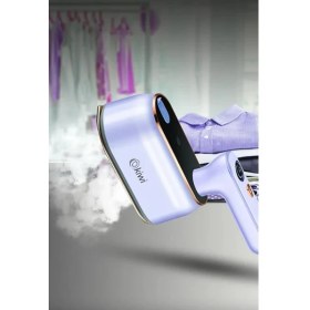 Resim Kiwi KSI-646 2'si 1 Arada Buharlı Ütü & Dikey Ütü Kırışık Giderici Portatif Mor 