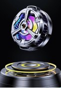 Resim MENFRY Manyetik Destekli Telefon Soğutucu Fan Ful Sessiz RGB Efektli Işık 2 Tıklı Düğme 