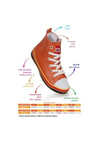 Resim Kiko Kids Pant Günlük Bağcıklı Fermuarlı Erkek Çocuk Spor Ayakkabı Turuncu Turuncu 