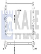 Resim KALE 349300 Su Radyatoru ( Opel : Astra J Otomatik Sanziman) A14nel - A14 Net 1300306 (WE135671) 