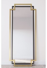 Resim Helen Gold Siyah Metal Boy Aynası Siyah 