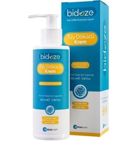 Resim Bidoze Tüy Dökücü Krem 100 Ml Aloe Vera Ve Hindistan Cevizi Yağlı Pürüzsüzlük 