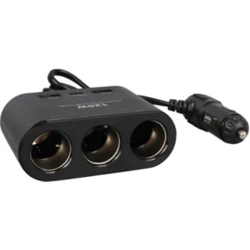 Resim Olesson 1653 12-24V Çift USB + Type-C Girişli 100W 70CM Kablolu 3'lü Araç Çakmak Çoklayıcı 