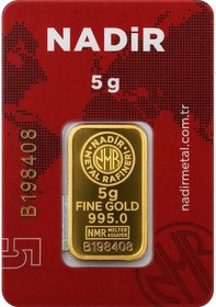 Resim Nadir Gold 24 Ayar 5 Gram Külçe Altın 1 Adet 5 Gram Külçe Altın 
