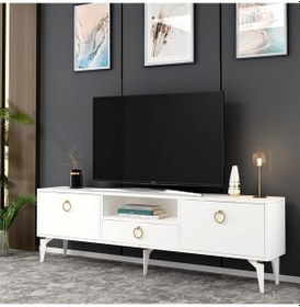 Resim Drone Tv Sehpası Beyaz-beyaz 