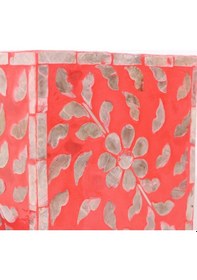Resim Anita Sedefli Dikdörtgen Peçetelik 23x12x8,5 Cm Kırmızı 