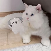 Resim Kulaklıklı Evcil Hayvan Dostu Yumuşak Peluş Ağlayan Kedi - Kediler ve Köpekler için Sevimli Beyaz Kedi Oyuncak, Oyun Zamanı Konforu için Rahat Kumaş Tasarımı, Küçük Evcil Hayvanlar için Mükemmel, Rahat Evcil Hayvan Aksesuarı | Oynak Evcil Hayvan Oyuncak | Yumuşak Peluş Malzeme 