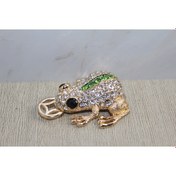 Resim Swarovski Taşlı Minik Figür - Kurbağa 