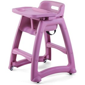 Resim Plastik Mama Sandalyesi Pembe 