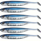 Resim 5 Adet/6 Adet Silikon Kürek Kuyruklu Yumuşak Yem, Bass Trout Walleye Crappie Için Yapay Yüzen Minnow Balıkçılık Yemi, Balıkçılık Takımı 