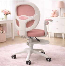 Resim Ergo Kids Buzzy Çocuk Çalışma Sandalyesi Pembe Açık Pembe 