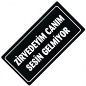 Resim Zirve Yazılı Sök-tak-pratik Vantuzlu Yeni Nesil Dekor Plaka 