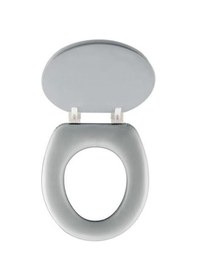 Resim Jumbo Yumuşak Klozet Kapağı Gri 