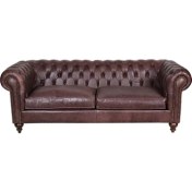Resim 3A Mobilya Hakiki Deri Leicester Chesterfield 