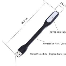 Resim EYM Usb Bağlantılı Dokunmatikli Led Kitap Okuma Masa Lambası Siyah 