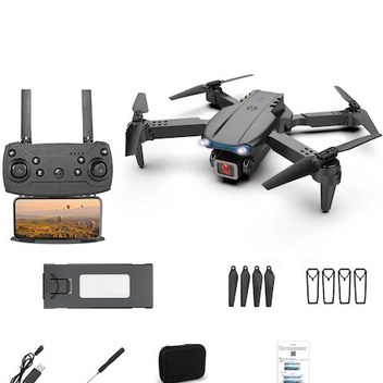 Hangfox E99pro Mini İha - 20 Dakika Uçuş Süresi, 150m Uzaklık, Gri, İki Pil, Çocuklar İçin Uzaktan Kumandalı Dron