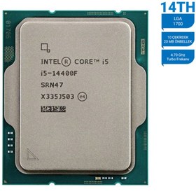 Resim Intel Raptor Lake i5-14400F Tray VGA'sız, FANSIZ 10 Cores 2,50/4.70Ghz 20MB LGA 