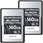 Resim Delkin Devices 160GB Black CFexpress Type A Hafıza Kartı ( İkili Paket ) 