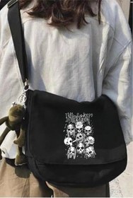 Resim Violon Slipknot Unisex Siyah Postacı Çantası 
