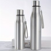 Resim 1 adet 25.36oz/33.81oz Paslanmaz Çelik İzoleli Su Şişesi - BPA'sız, Sızdırmaz, Dayanıklı ve Taşınabilir - İçecekleri Sıcak / Soğuk Tutur, Temizlemesi Kolay, Elde Yıkanabilir, Kamp Gereksinimleri, Şık Metalik Bitiş, Güvenli Kapak Tasarımı 