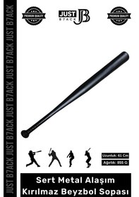 Resim Beyzbolsopası Sert Metal Alaşım Kaymaz Dayanıklı 855 Gram Kırılmaz Siyah Beyzbol Sopası 61 Cm Çok Renkli 
