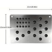 Resim Dashanshop Universal Gümüş Kaydırmaz Alaşım Halı Pederi Tüm Araçlar İçin 