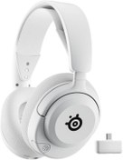 Resim SteelSeries Arctis Nova 5 Beyaz Kablosuz Kulak Üstü Oyuncu Kulaklığı 