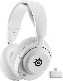 Resim SteelSeries Arctis Nova 5 Beyaz Kablosuz Kulak Üstü Oyuncu Kulaklığı 