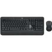 Resim Logıtech MK540 Q Tr Advanced Kablosuz Klavye Mouse Set Siyah 920-008687 