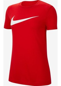 Resim Nike Dri-fit Park Kadın Siyah Tişört Kırmızı Kırmızı 