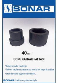 Resim Plastik Boru Kaynak Paftası.Lokma 40 Mm 